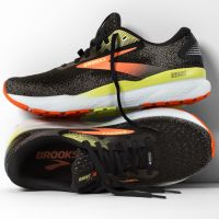BROOKS GHOST 16 GTX BLACK ET MANDARIN Chaussures de running pas cher