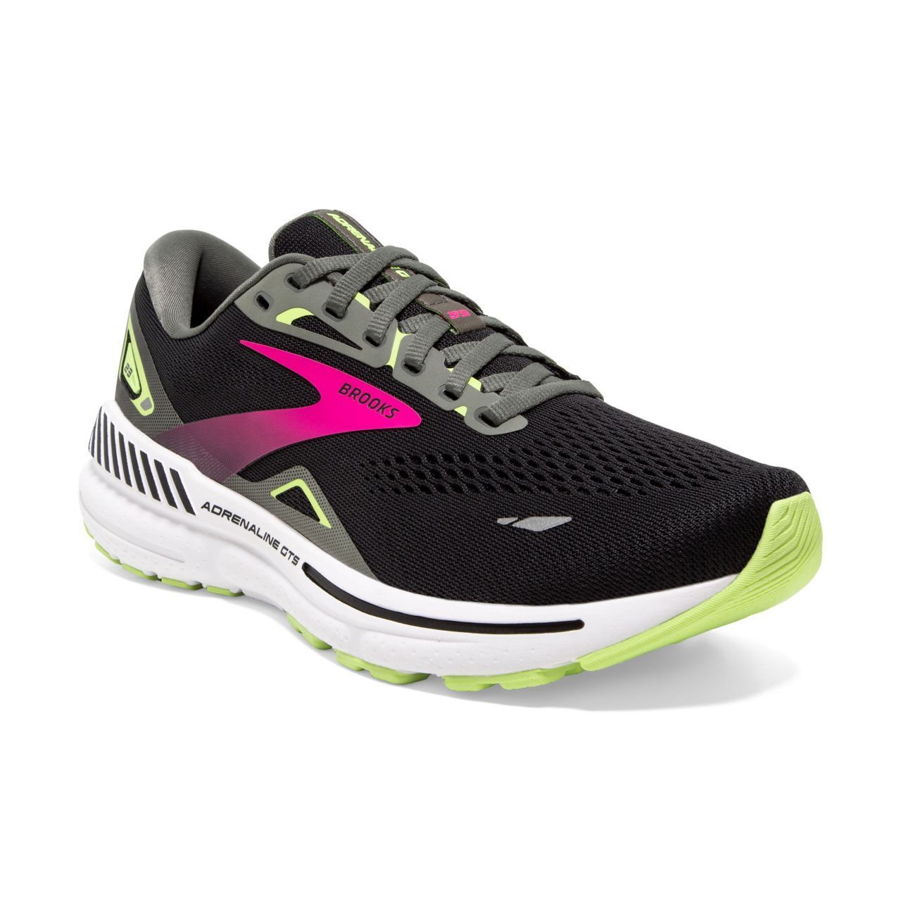 BROOKS ADRENALINE GTS 23 WIDE BLACK ET GUNMETAL  Chaussures pour pieds larges