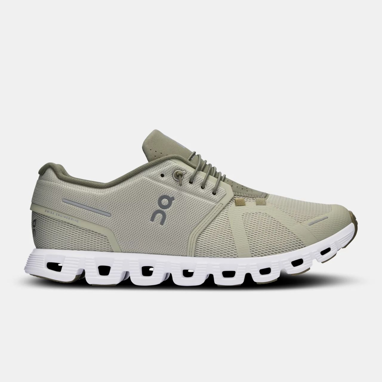 ON RUNNING CLOUD 5 CHALK ET GROVE Chaussures de running