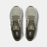 ON RUNNING CLOUD 5 CHALK ET GROVE Chaussures de running pas cher