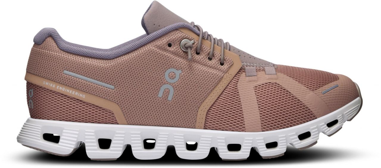 ON RUNNING CLOUD 5 ROSEBROWN ET FOG Chaussures de running