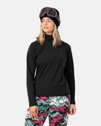 KARI TRAA EVELYN SKY MIDLAYER BLACK  Seconde couche chaude pas cher