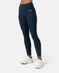 KARI TRAA NINA HIGH WAIST TIGHTS ROYAL Collant running femme pas cher