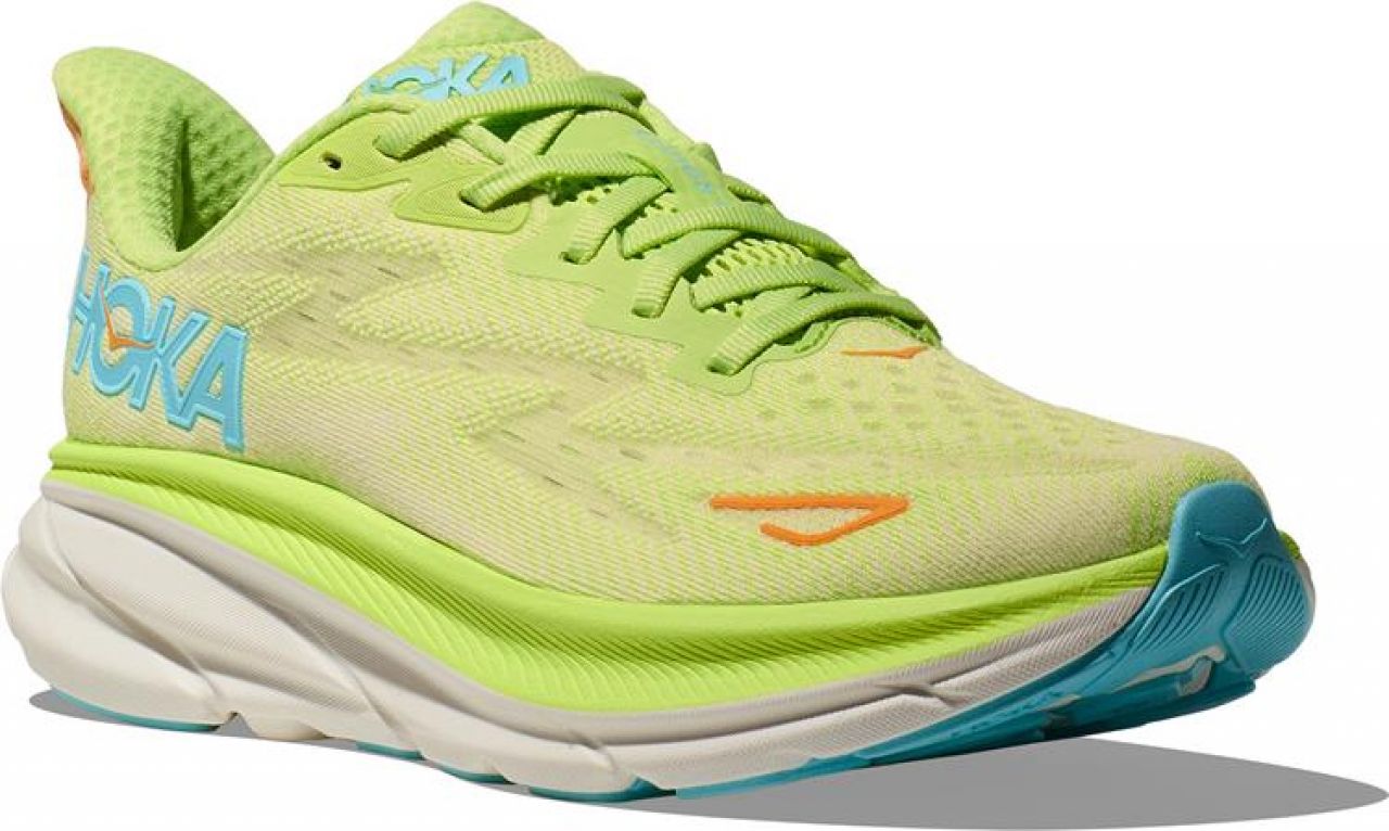 HOKA CLIFTON 9 LETTUCE SOLAR FLARE Chaussures de running