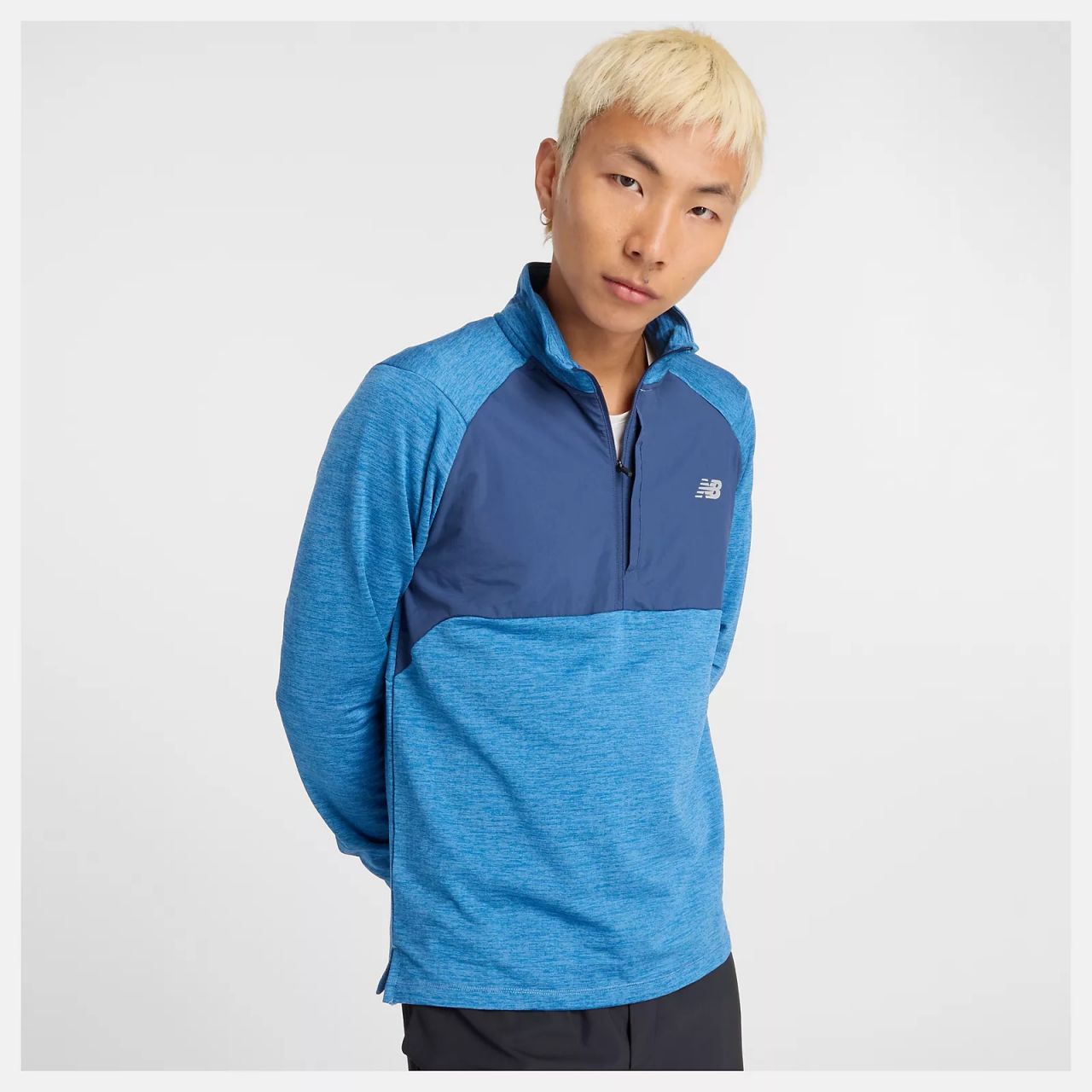 NEW BALANCE ATHLETICS HEAT GRID DEMI ZIP  Seconde couche homme