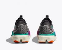 HOKA CIELO X1 BLACK ET ELECTRIC AQUA Chaussures avec plaque carbone pas cher