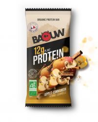 BAOUW BARRE PROTEINEE 50G POMME CANNELLE  Barre energetique