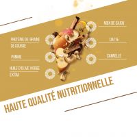 BAOUW BARRE PROTEINEE 50G POMME CANNELLE  Barre energetique pas cher