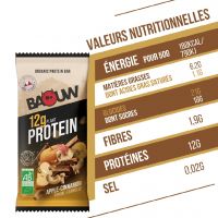 BAOUW BARRE PROTEINEE 50G POMME CANNELLE  Barre energetique pas cher