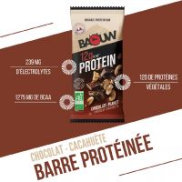 BAOUW BARRE PROTEINEE 50G CHOCOLAT ET CACAHUETE  Barre energetique pas cher