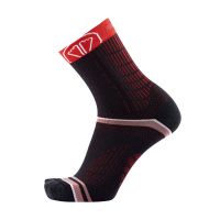 SIDAS WINTER RUN BLACK RED Chaussettes de running hiver pas cher