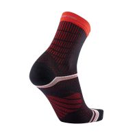 SIDAS WINTER RUN BLACK RED Chaussettes de running hiver pas cher
