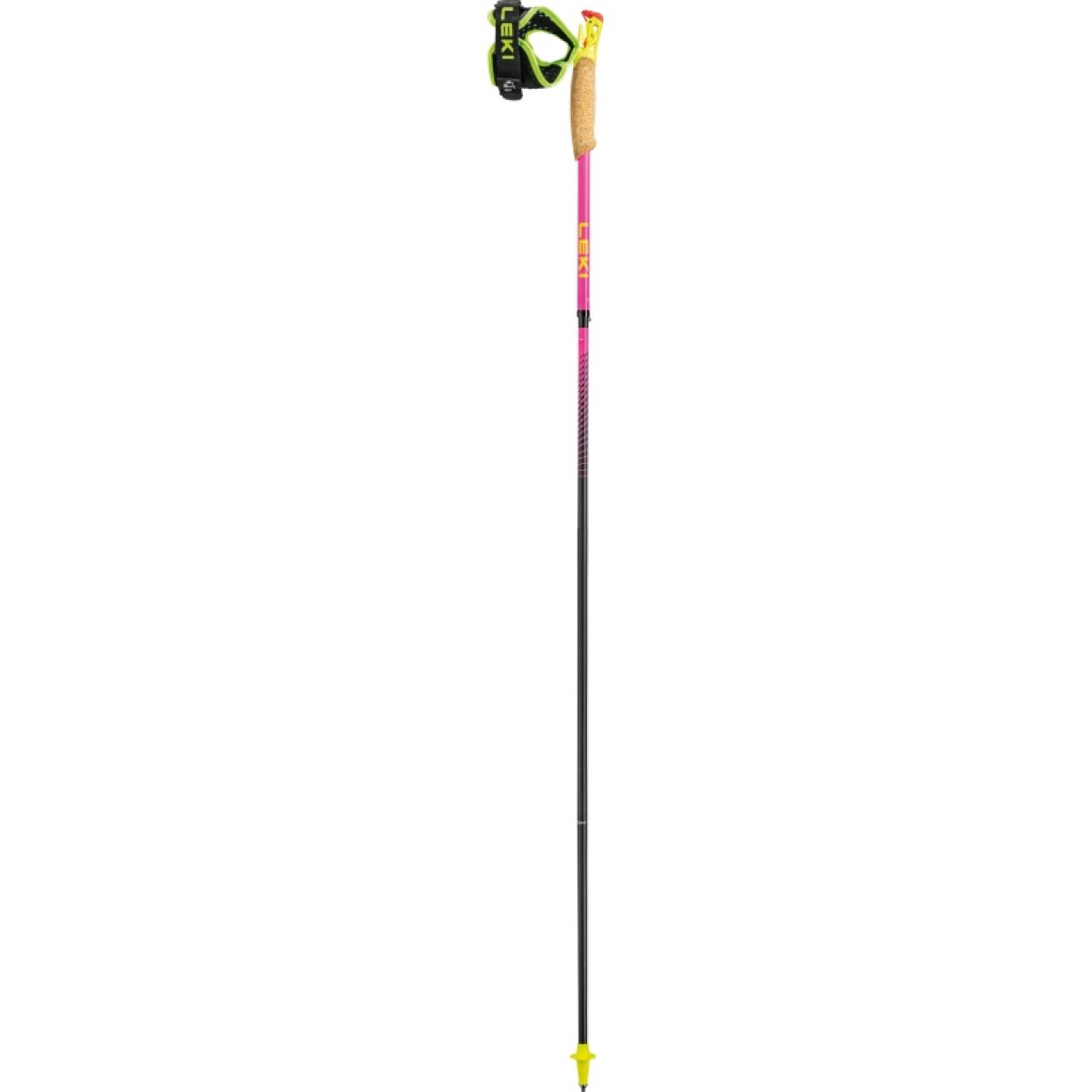 LEKI BATONS ULTRA TRAIL FX ONE SUPERLITE ROSE ET JAUNES Batons de trail