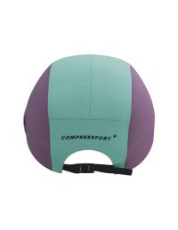 COMPRESSPORT 5 PANEL LIGHT CAP SHELL BLUE ET GRAPE Casquette running pas cher
