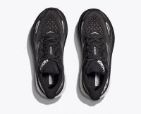 HOKA CLIFTON 9 BLACK ET WHITE Chaussures de running pas cher
