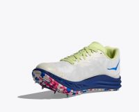 HOKA CRESCENDO XC WHITE ET BLUEBERRY Pointes athletisme pas cher