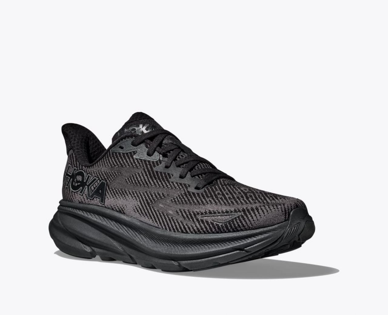 HOKA CLIFTON 9 FULL BLACK  Chaussures de running