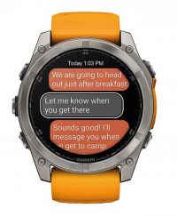GARMIN FENIX 8  AMOLED SAPHIRE TITANE GRAPHITE SPARK ORANGE 47mm pas cher