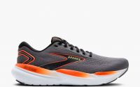 BROOKS GLYCERIN 21 GREY ET MANDARIN RED  Chaussures de running pas cher