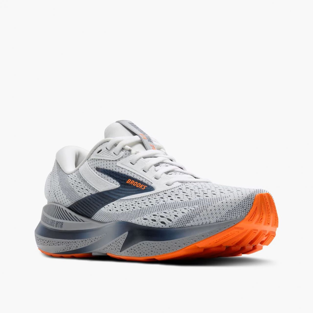 BROOKS ADRENALINE GTS 24  WHITE PEACOT ET ALLOY Chaussures de running