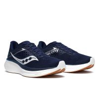 SAUCONY RIDE 17 NAVY ET GUM Chaussures running pas cher