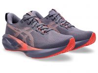 ASICS NOVABLAST 5 GREYISH PURPLE ET CORAL  Chaussures Running pas cher