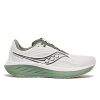 SAUCONY RIDE 18 WHITE ET OLIVINE Chaussures running