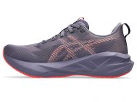 ASICS NOVABLAST 5 GREYISH PURPLE ET CORAL  Chaussures Running pas cher