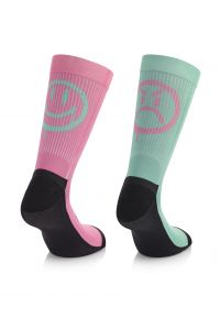 MB WEAR CHAUSSETTE TRAIL SPIRIT SMILE PINK  Chaussettes de trail