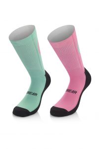 MB WEAR CHAUSSETTE TRAIL SPIRIT SMILE PINK  Chaussettes de trail pas cher