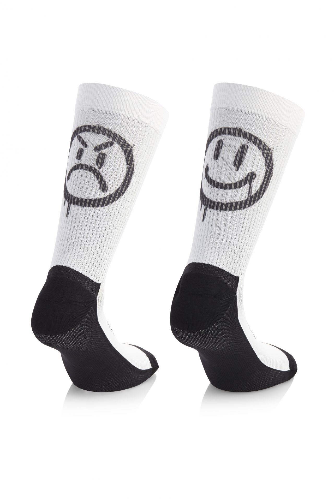 MB WEAR CHAUSSETTE TRAIL SPIRIT SMILE WHITE Chaussettes de trail
