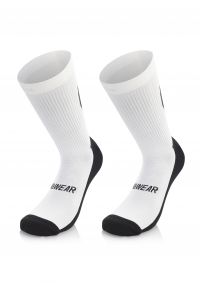 MB WEAR CHAUSSETTE TRAIL SPIRIT SMILE WHITE Chaussettes de trail pas cher
