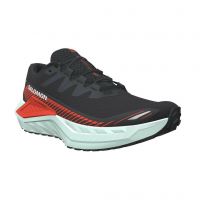 SALOMON DRX DEFY GRAVEL BLACK ET CHERRY TOMATO Chaussures de trail