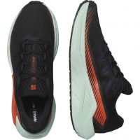 SALOMON DRX DEFY GRAVEL BLACK ET CHERRY TOMATO Chaussures de trail pas cher