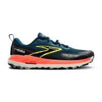 BROOKS CASCADIA 18 LEGION BLUE ET FLAME Chaussures de trail pas cher