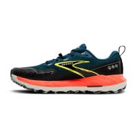 BROOKS CASCADIA 18 LEGION BLUE ET FLAME Chaussures de trail pas cher