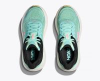 HOKA BONDI 9 BLUE SPARK ET MINT FLUORITE  Chaussures de running pas cher