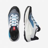 SALOMON GENESIS BLANCHE ET BLEUE Chaussures de trail pas cher