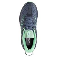 MIZUNO WAVE MUJIN 10 VINTAGE INDIGO ET NEO MINT Chaussures de Trail pas cher