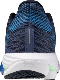 MIZUNO WAVE RIDER 28 VINTAGE INDIGO ET NEO MINT Chaussures de running pas cher