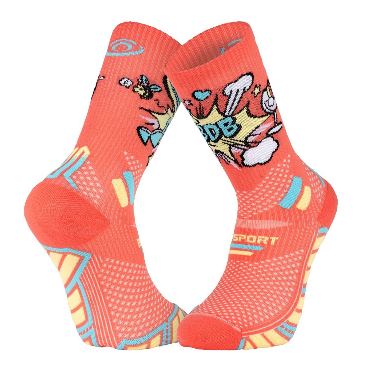 BV SPORT CHAUSSETTES TRAIL DBDB POP CORAIL Chaussettes de trail
