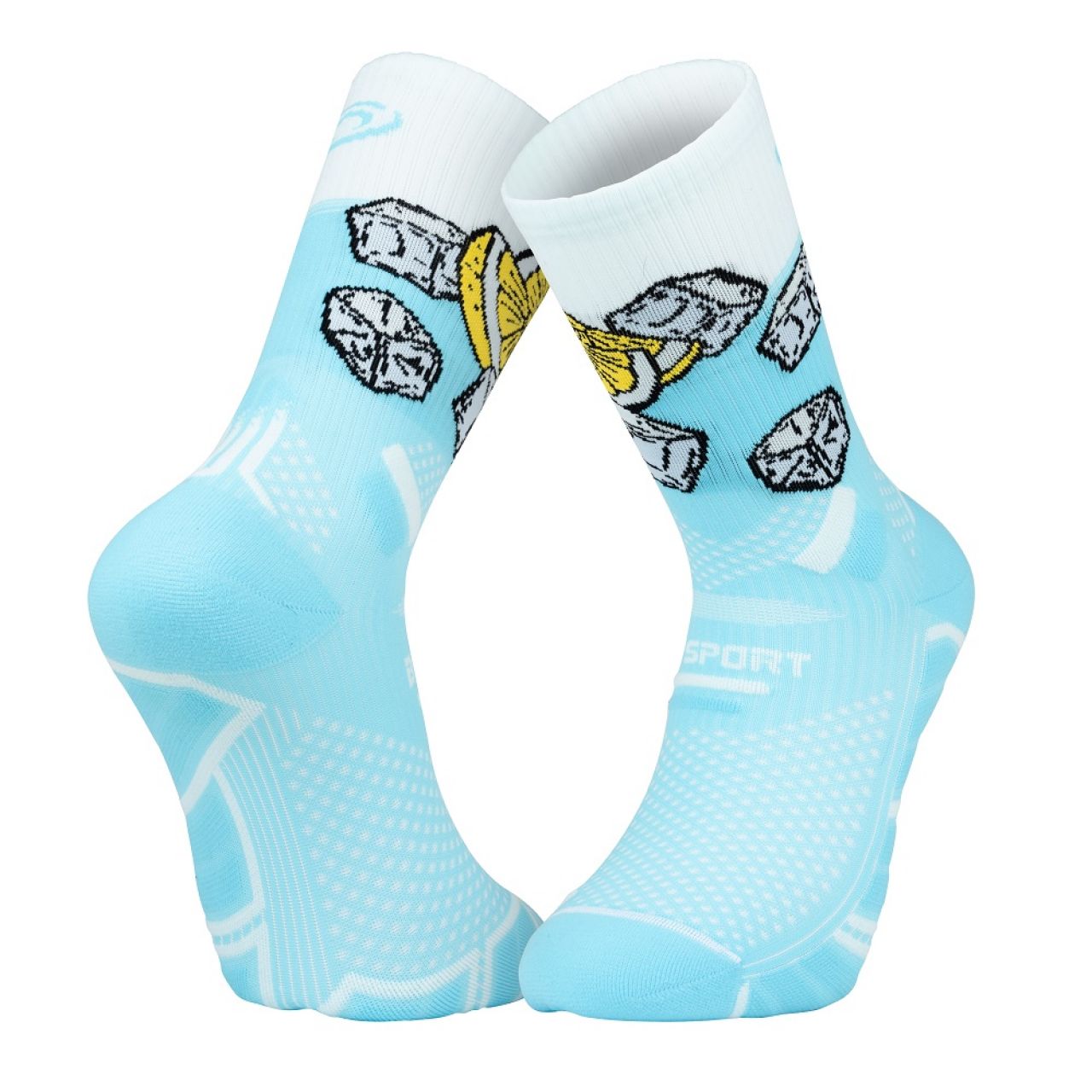 BV SPORT CHAUSSETTES TRAIL COLLECTOR  NUTRISOCKS BLUE LAGOON Chaussettes de trail