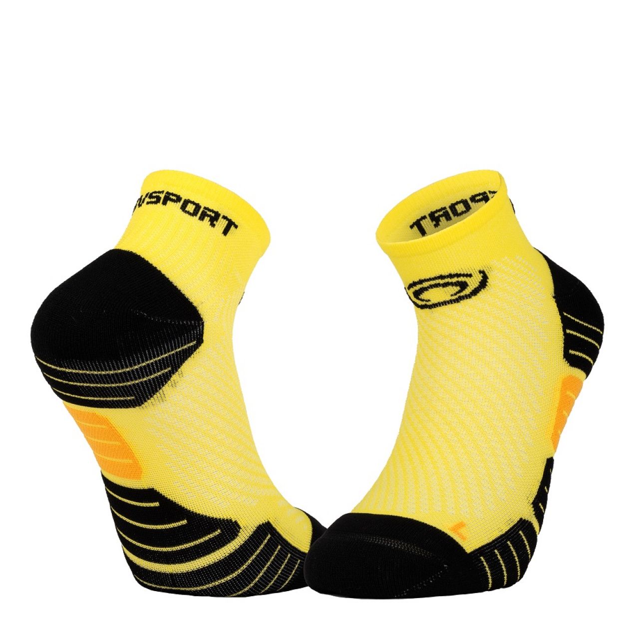 BV SPORT SOCQUETTES SCR ONE 3 JAUNE Chaussettes Running BV Sport