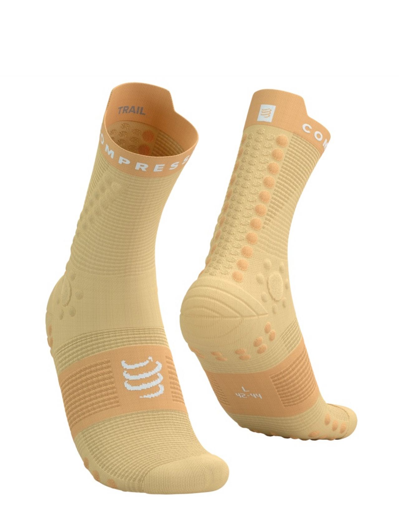 COMPRESSPORT PRO RACING SOCKS V4.0 IMPALA ET BUFF ORANGE Chaussettes running