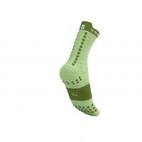 COMPRESSPORT PRO RACING SOCKS V4.0 SHADOW LIME ET WOODBINE Chaussettes running pas cher