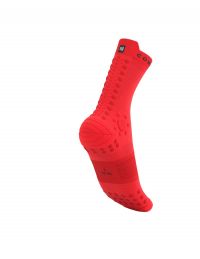 COMPRESSPORT PRO RACING SOCKS V4.0 FLUO RED  Chaussettes running pas cher