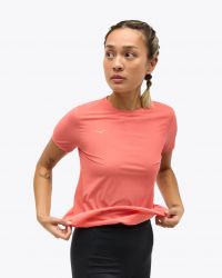 HOKA AIROLITE RUN TEE SHIRT GRAPEFRUIT   Tee shirt running pas cher