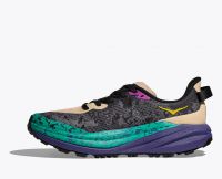 HOKA SPEEDGOAT 6 OATMEAL ET MOUNTAIN IRIS Chaussures de trail pas cher