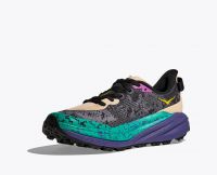 HOKA SPEEDGOAT 6 OATMEAL ET MOUNTAIN IRIS Chaussures de trail pas cher