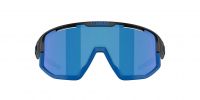 BLITZ LUNETTES FUSION MATTE BLACK ET BLUE MIRROR Lunettes de sport pas cher